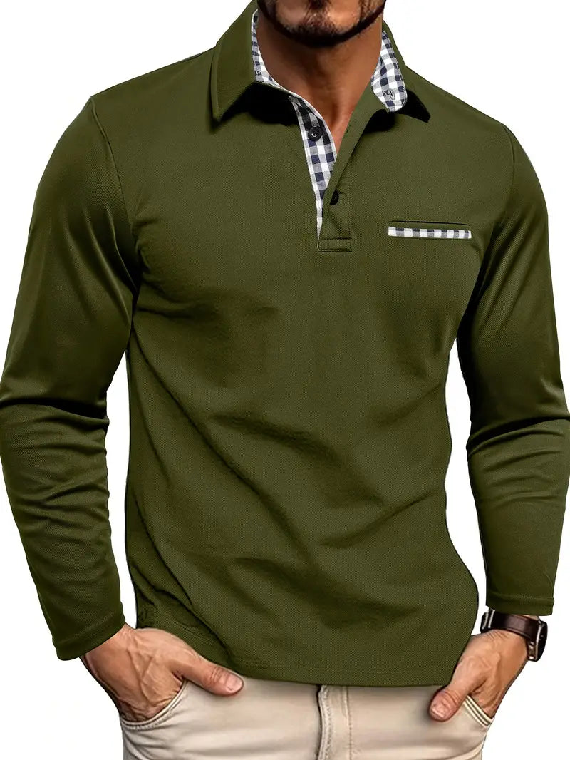 Van Laar – Poloshirt z długimi rękawami