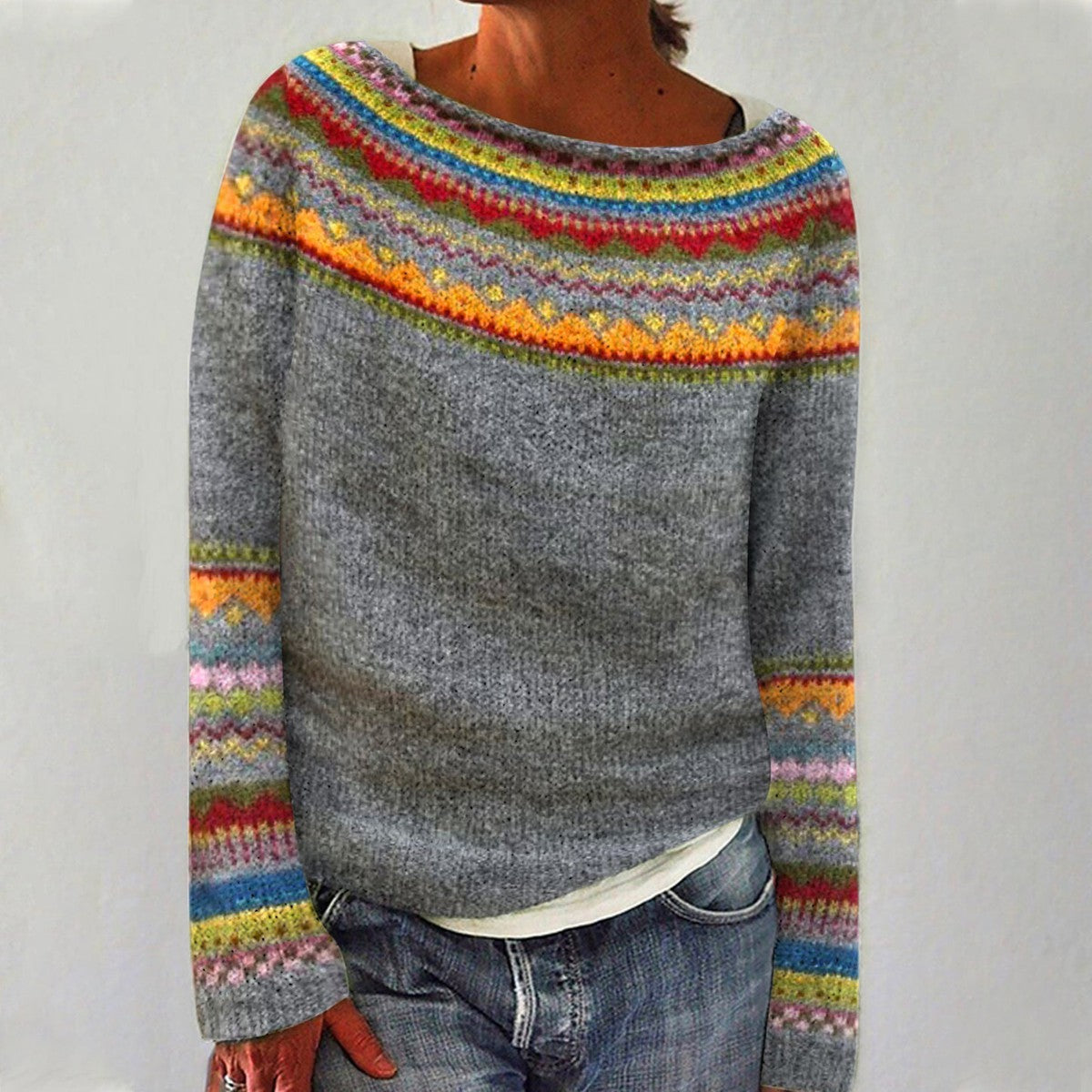 Ivy™ | Poncho islandzki ponadczasowy