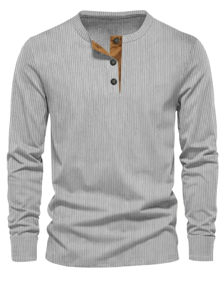 Easton™ | Klasyczna męska koszulka z długim rękawem