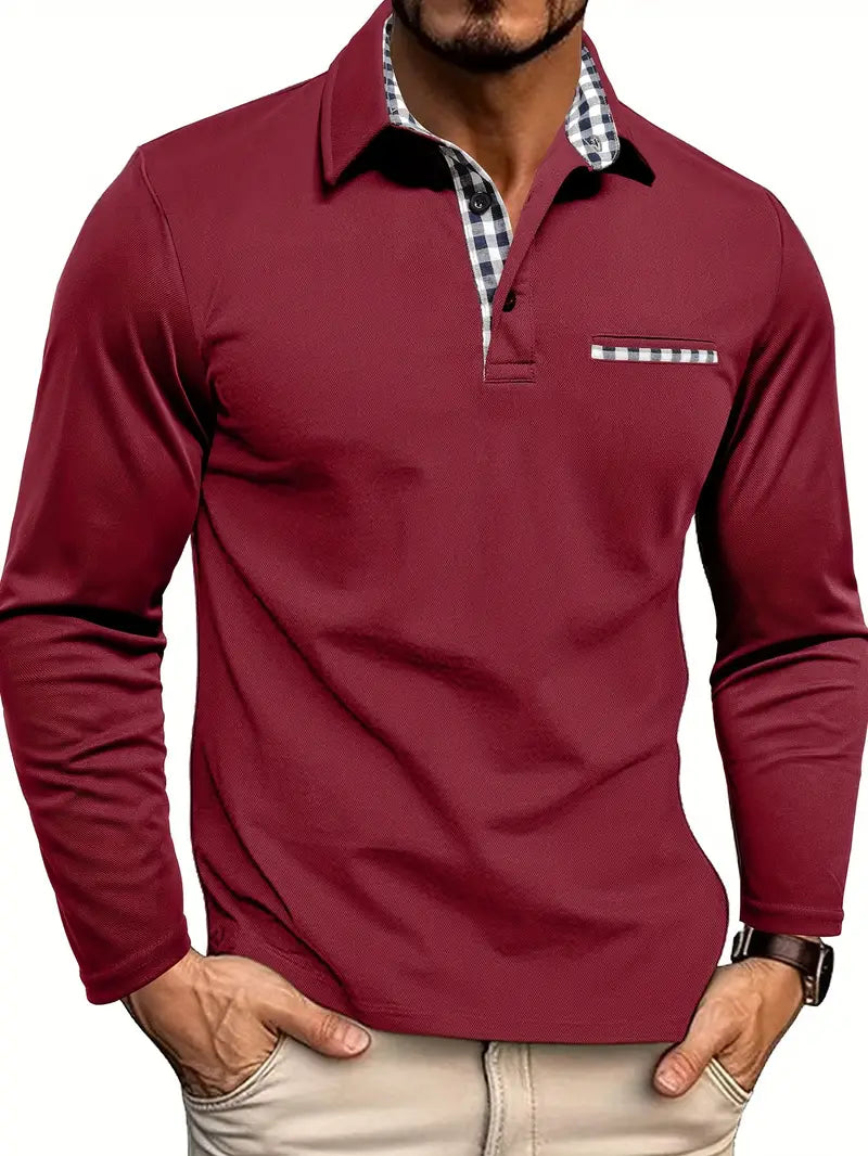 Van Laar – Poloshirt z długimi rękawami