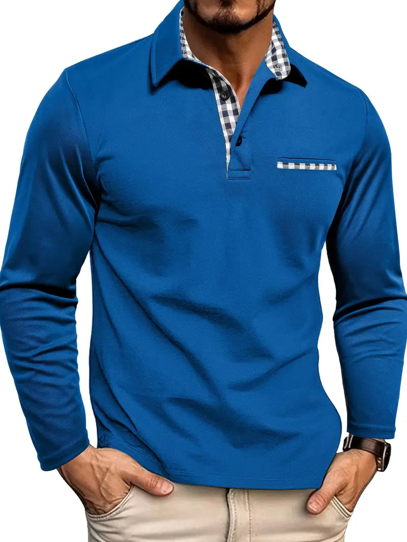 Van Laar – Poloshirt z długimi rękawami