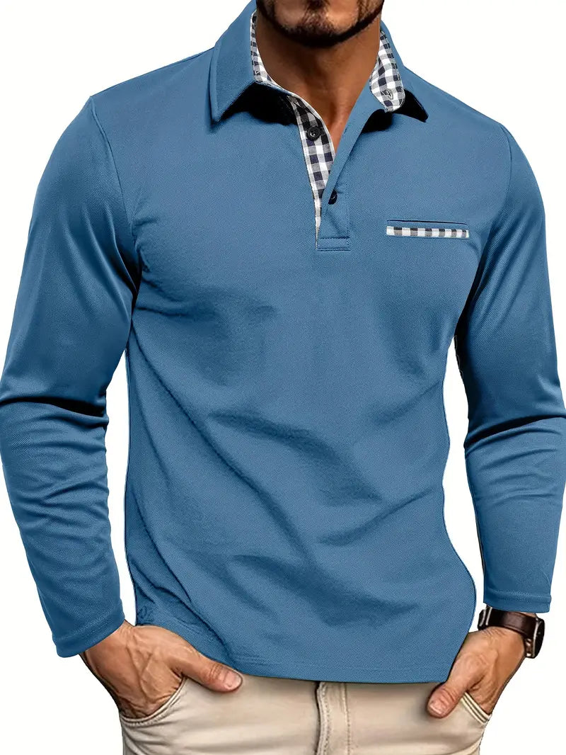 Van Laar – Poloshirt z długimi rękawami