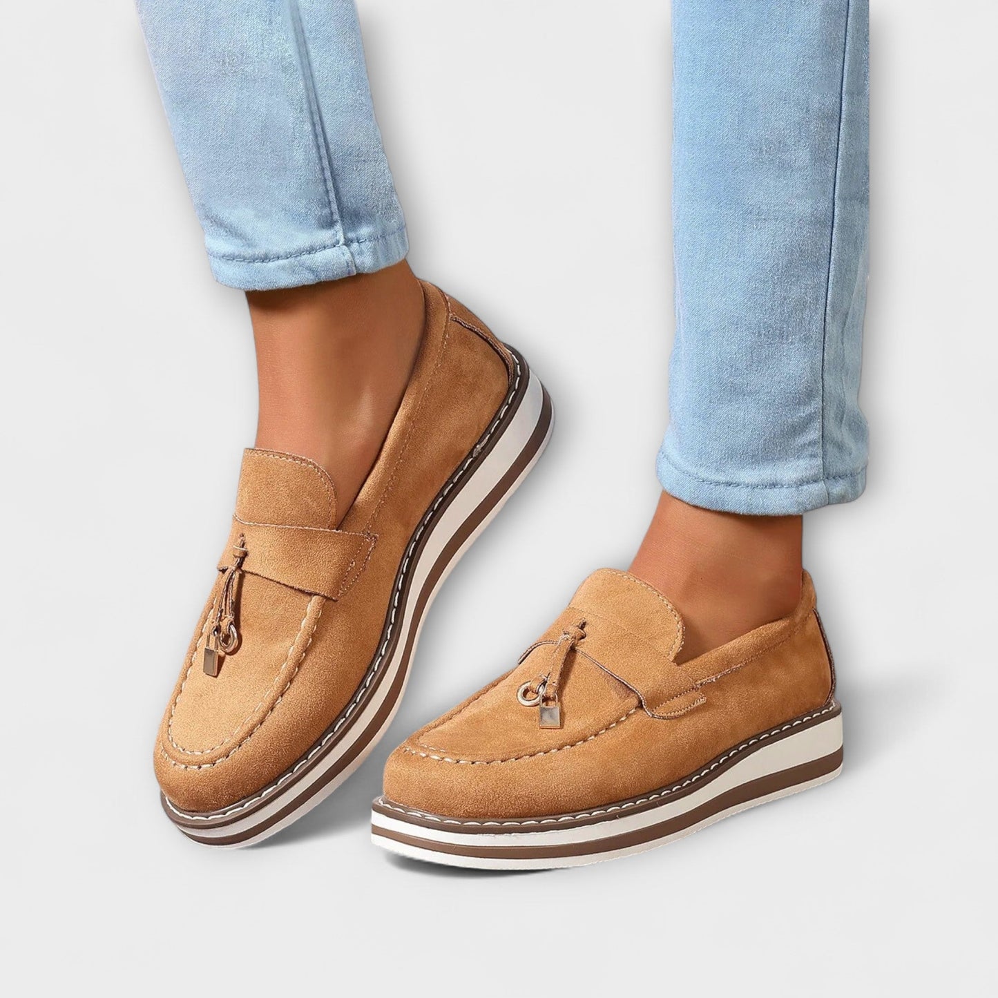 Halo – Casual Loafers z Okrągłym Nosem