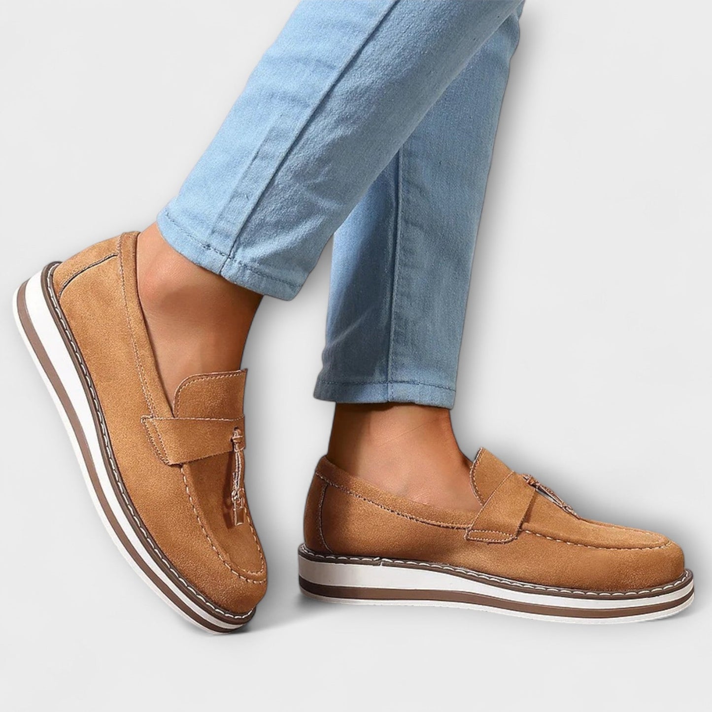 Halo – Casual Loafers z Okrągłym Nosem