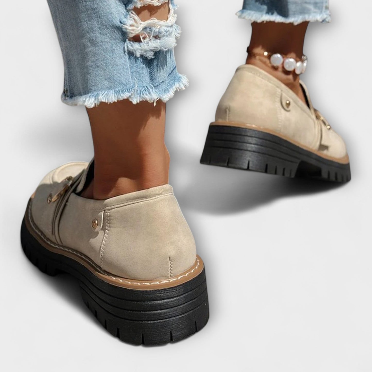 Lora – Casual Loafers z Okrągłym Noskiem