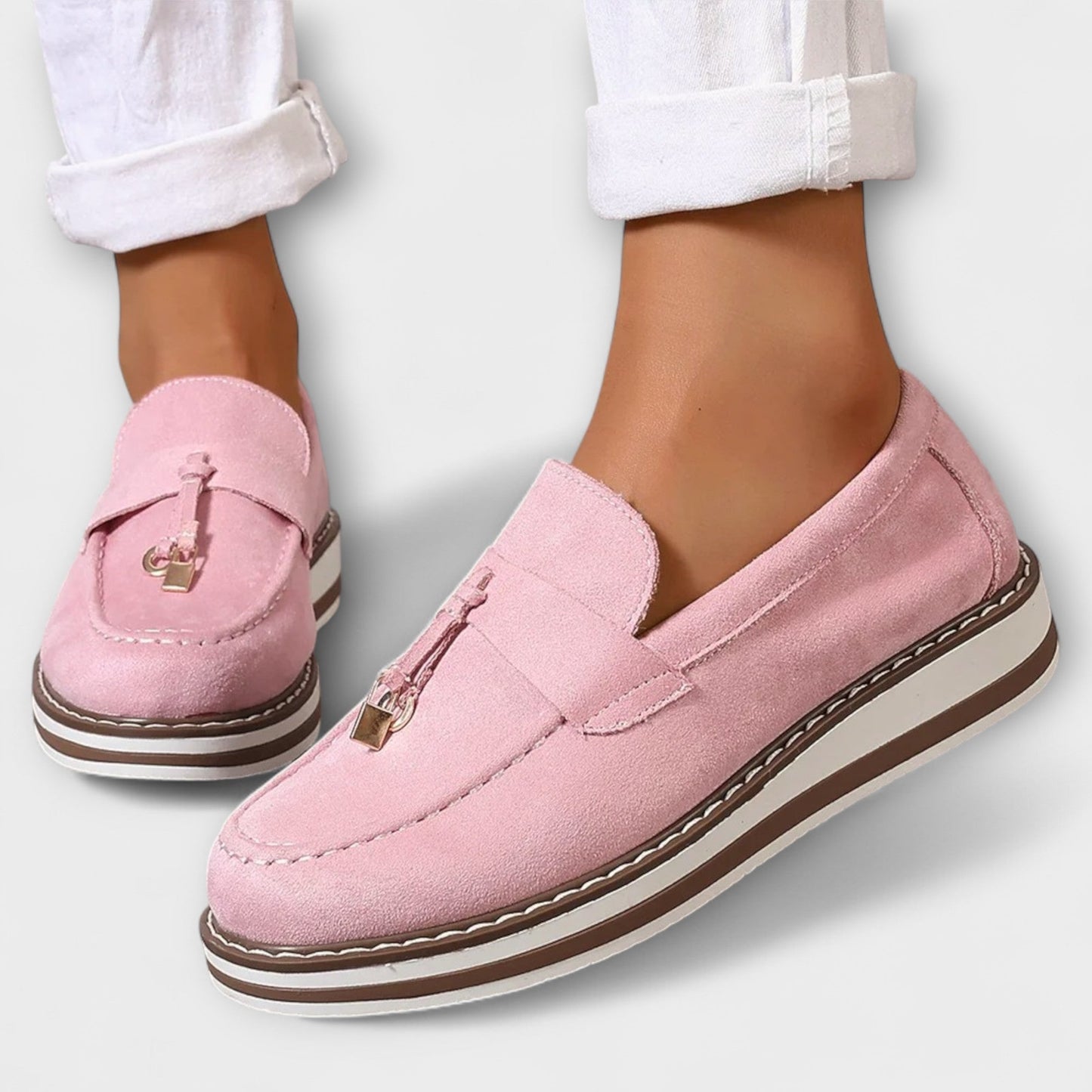 Halo – Casual Loafers z Okrągłym Nosem