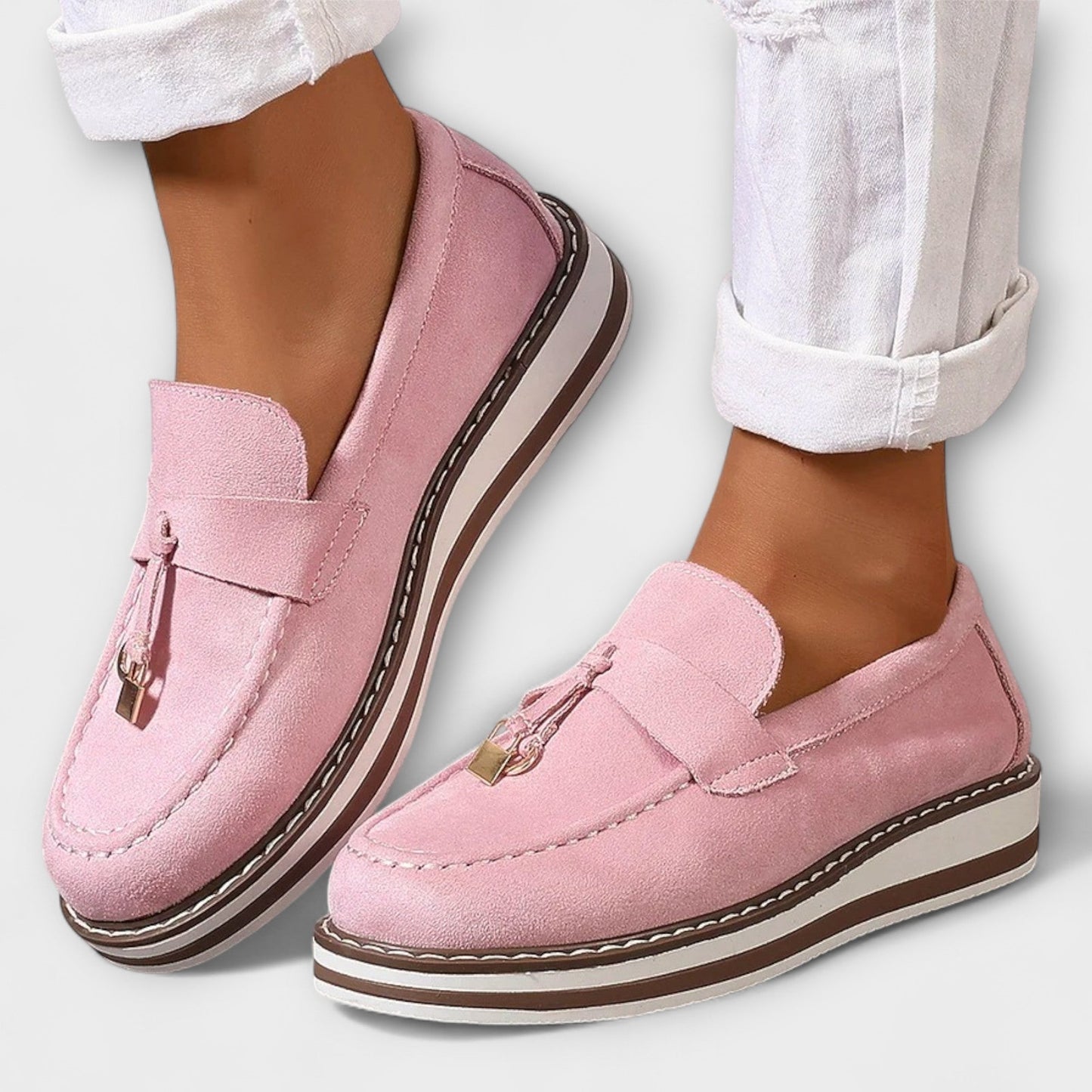 Halo – Casual Loafers z Okrągłym Nosem