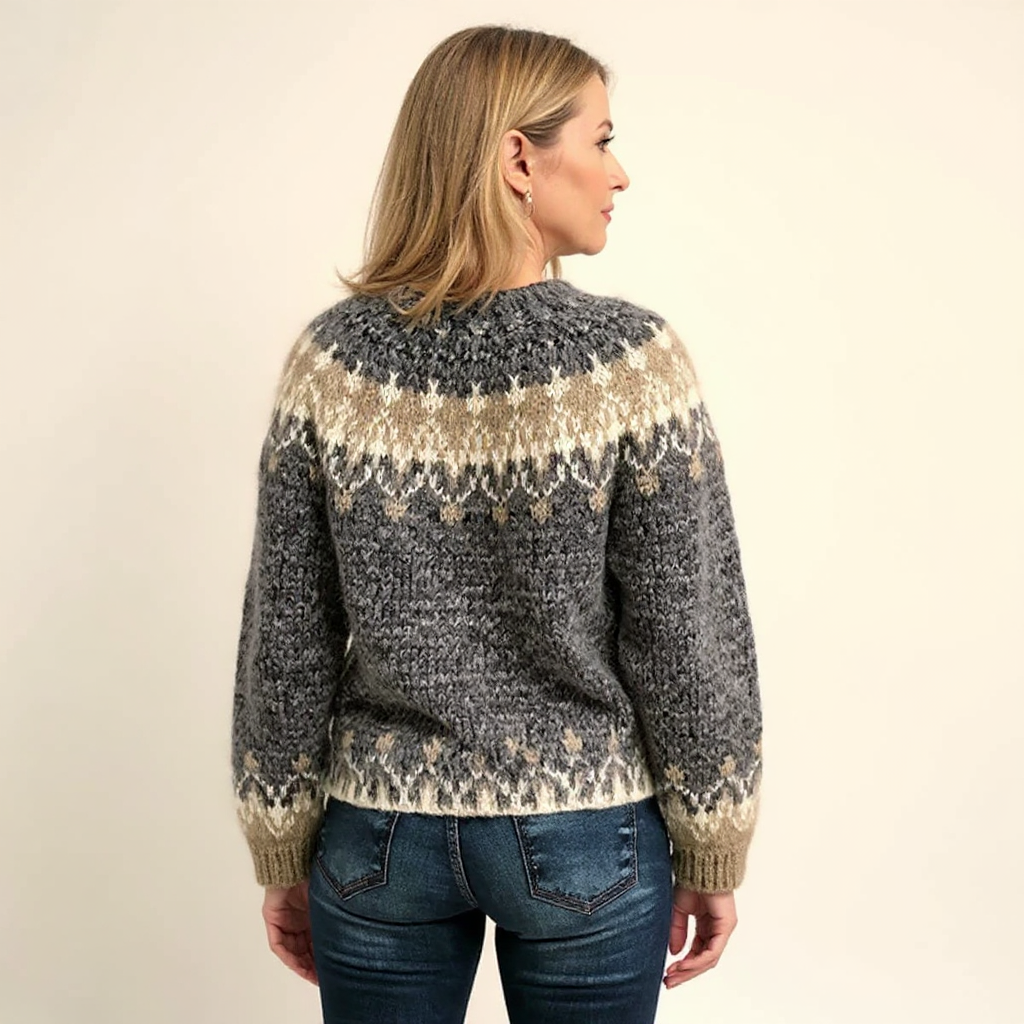 Samantha™ | Ponadczasowy sweter islandzki