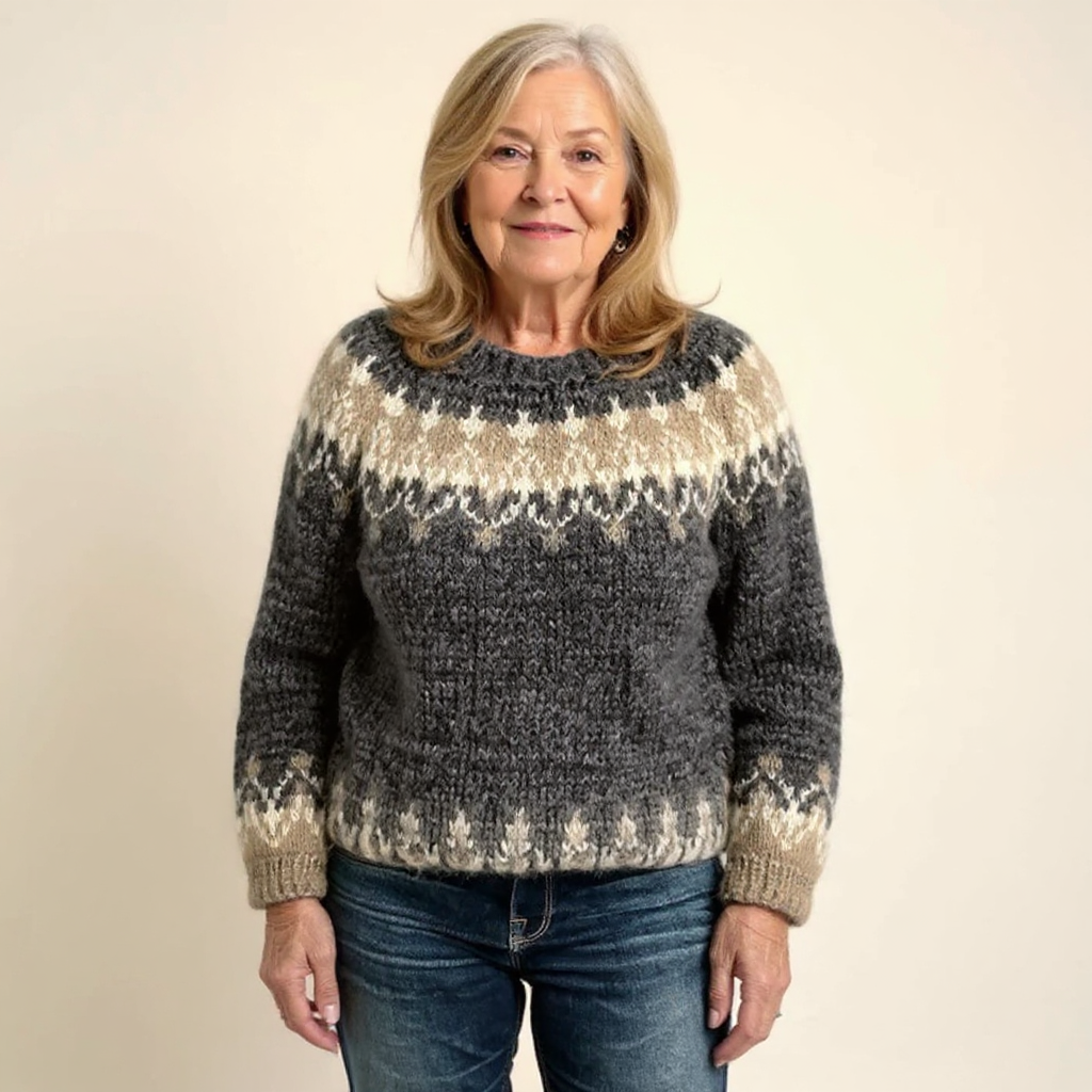 Samantha™ | Ponadczasowy sweter islandzki