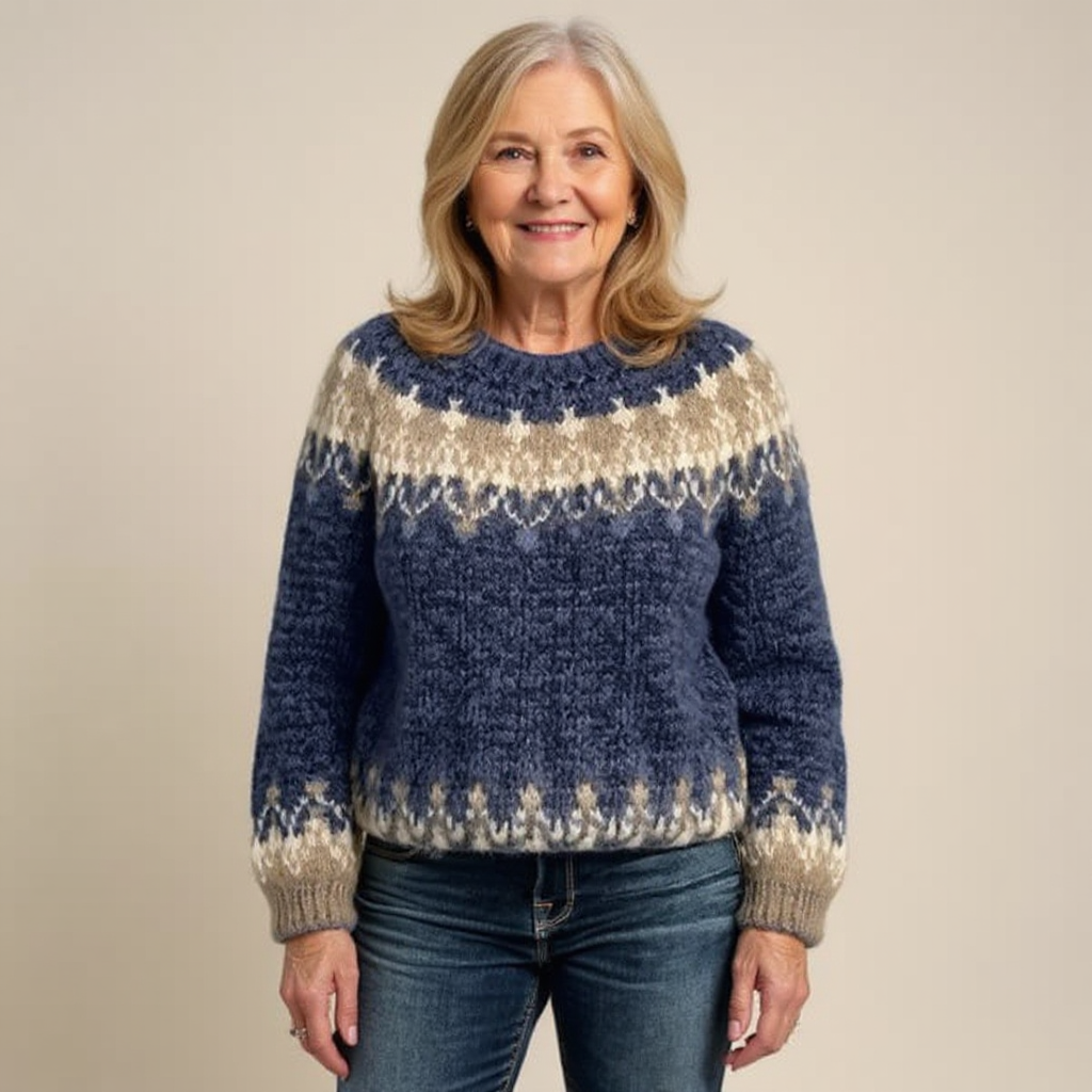 Samantha™ | Ponadczasowy sweter islandzki