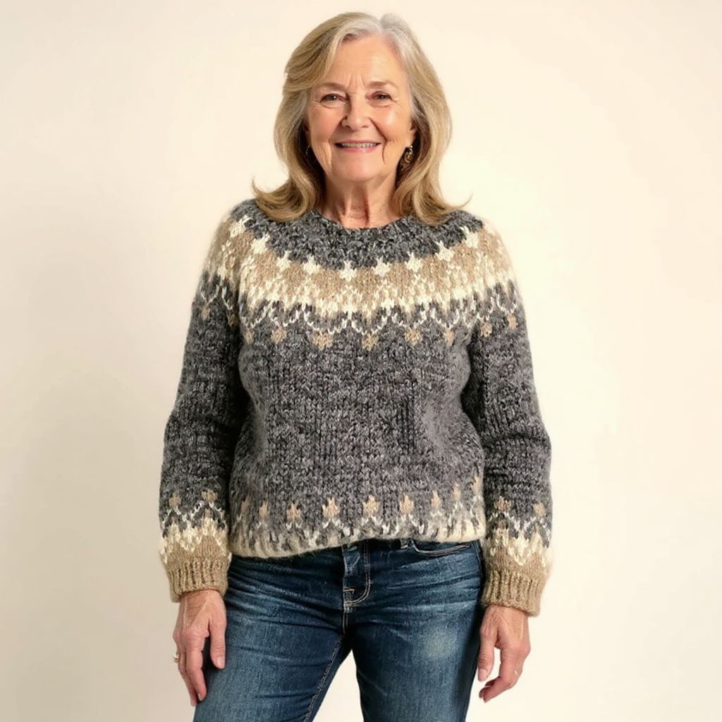 Samantha™ | Ponadczasowy sweter islandzki