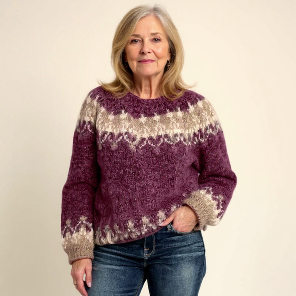 Samantha™ | Ponadczasowy sweter islandzki