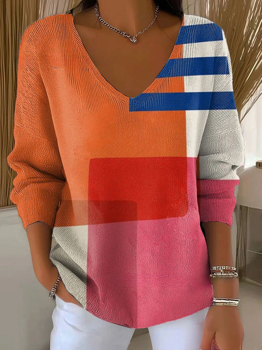 ANAIS | Sweter z dekoltem w serek