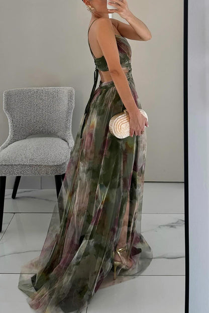 Karolina | Magiczna sukienka maxi w kwiaty