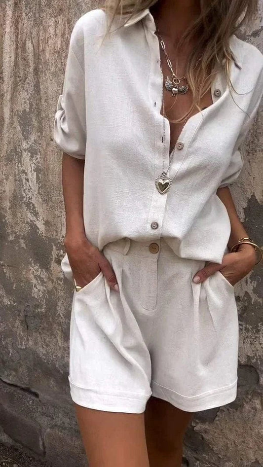 Stefanie™｜Linen i bawełnowy zestaw letni