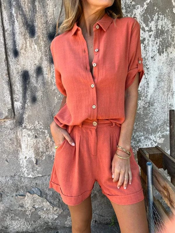 Stefanie™｜Linen i bawełnowy zestaw letni