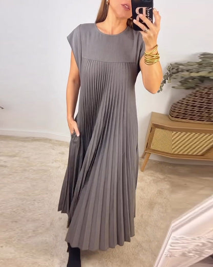 Camilla™ | Sukienka bez rękawów z eleganckimi fałdami