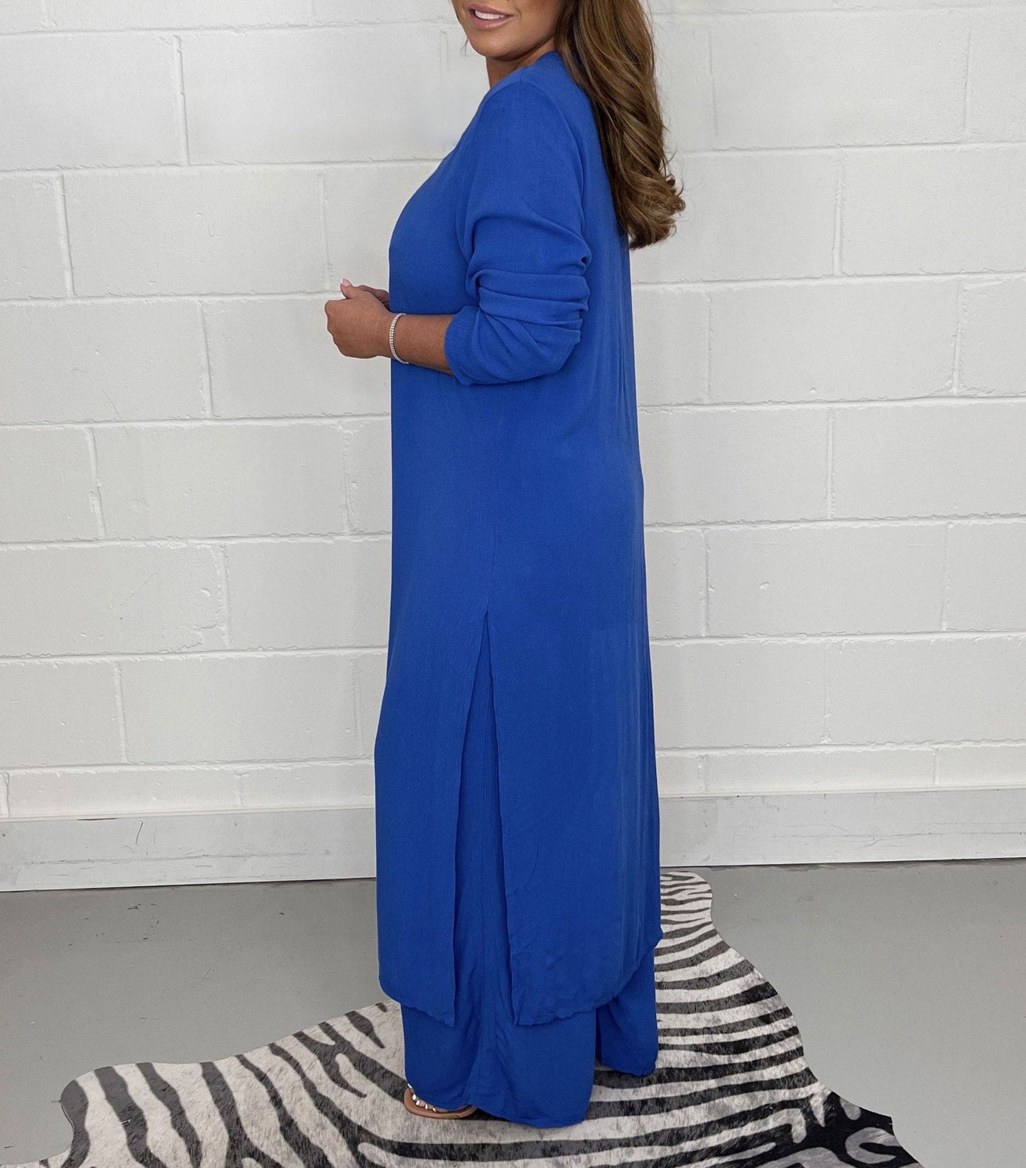 Carla™ | V-Wycięcie Rozcięcie Casual Dwuczęściowy Zestaw
