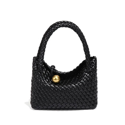 ASTRID™ | Elegancka Torba Skórzana z Złotymi Akcentami