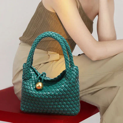 ASTRID™ | Elegancka Torba Skórzana z Złotymi Akcentami