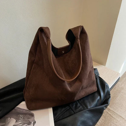 freja™ – Elegancka, miękka torebka na ramię w stylu zamszowym