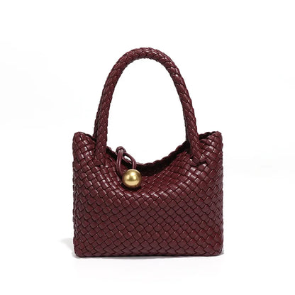 ASTRID™ | Elegancka Torba Skórzana z Złotymi Akcentami