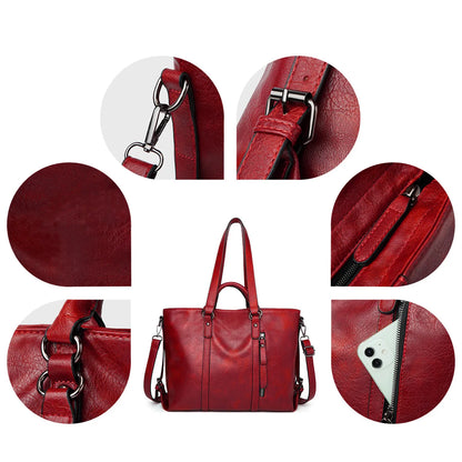 Signe™ | Elegancka Duża Torba Skórzana na Ramię