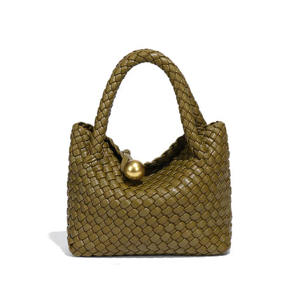 ASTRID™ | Elegancka Torba Skórzana z Złotymi Akcentami