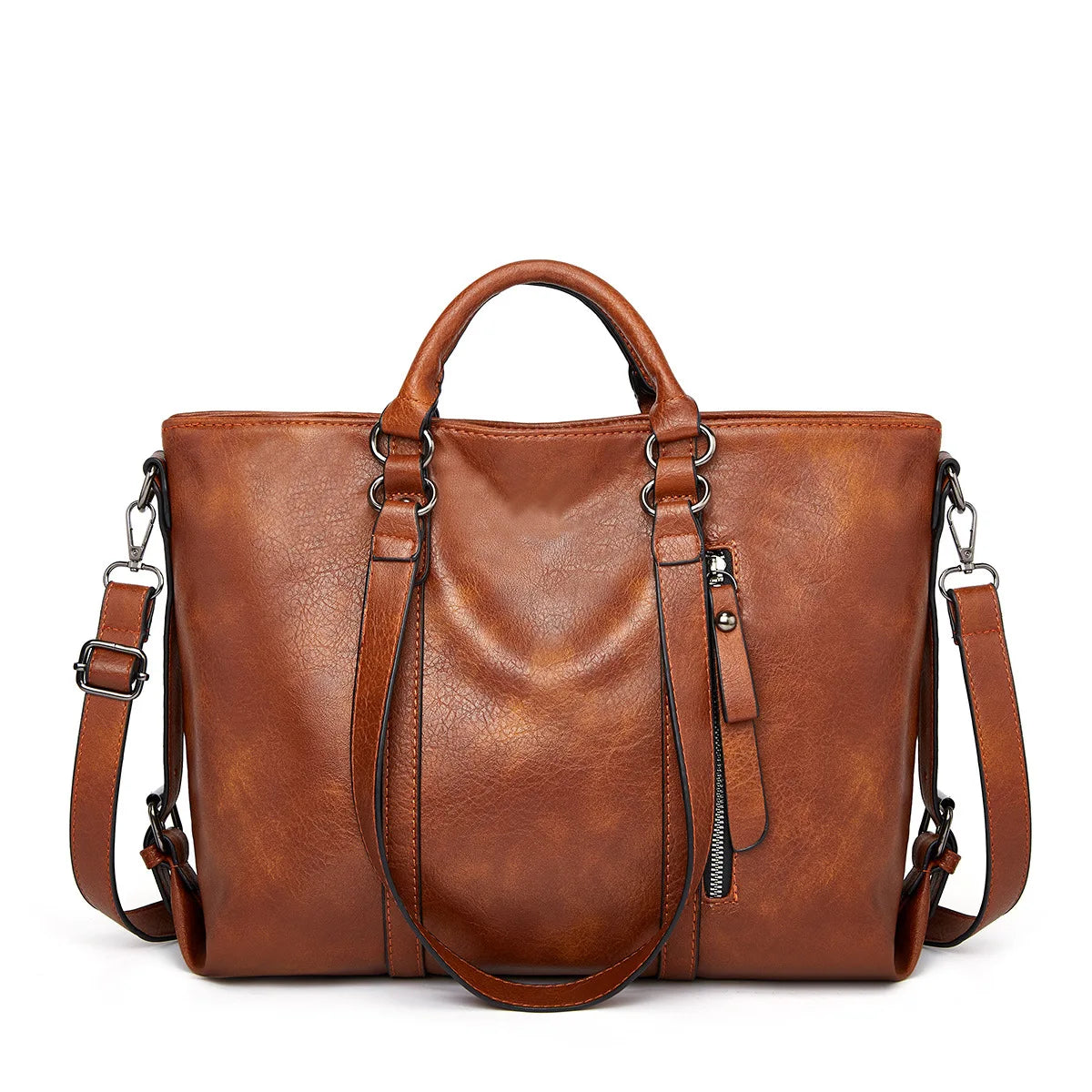 Signe™ | Elegancka Duża Torba Skórzana na Ramię