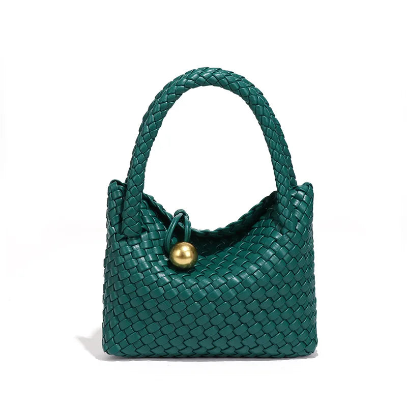 ASTRID™ | Elegancka Torba Skórzana z Złotymi Akcentami