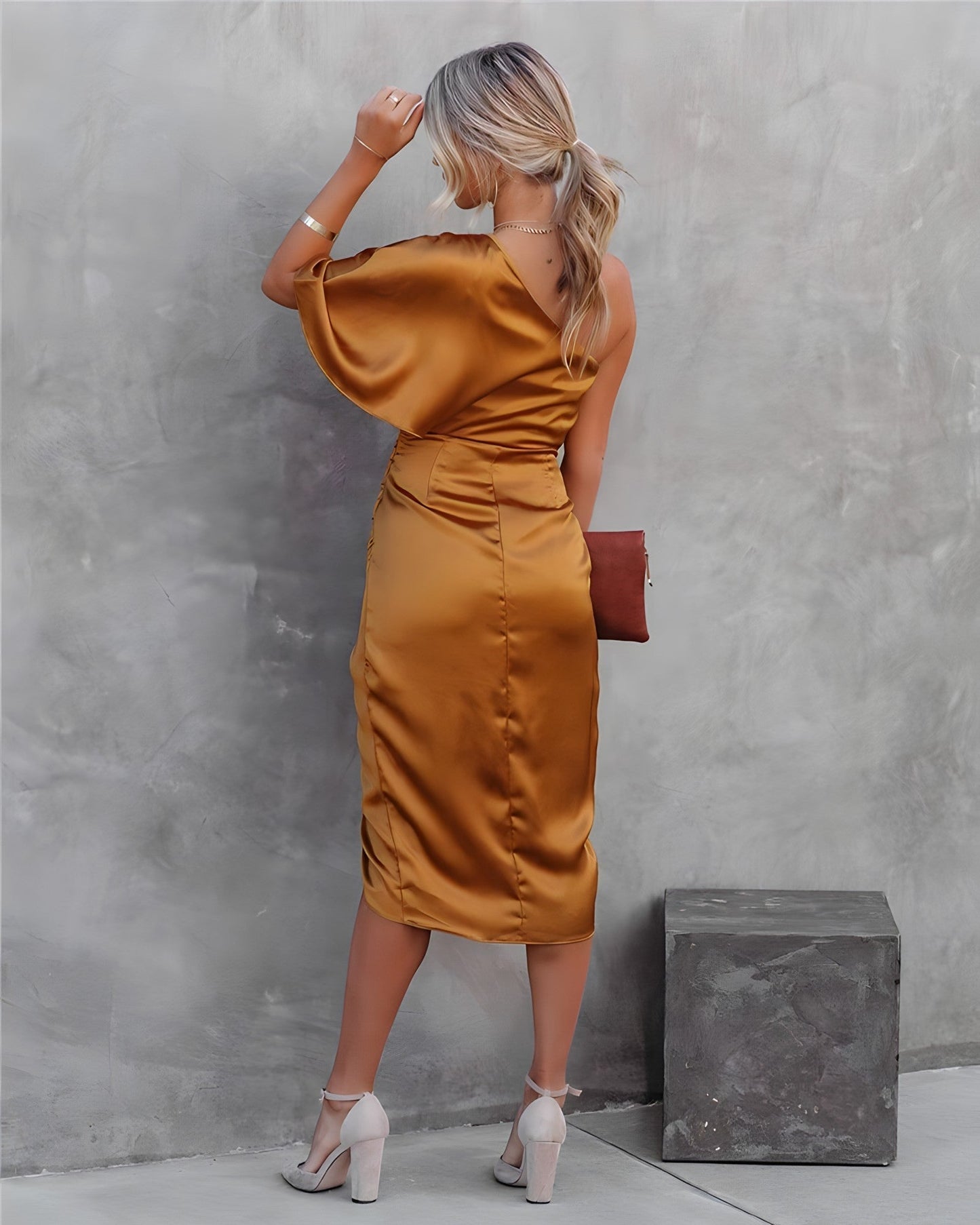 Allegra™ | Elegancka sukienka wieczorowa z jedwabiu