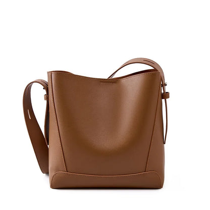 tine™ – Elegancka torebka na ramię w piaskowym odcieniu z uchwytem w formie paska