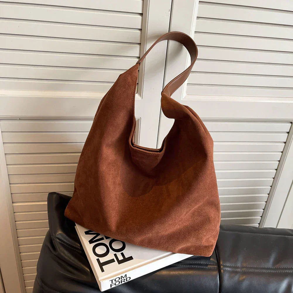 freja™ – Elegancka, miękka torebka na ramię w stylu zamszowym