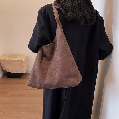 freja™ – Elegancka, miękka torebka na ramię w stylu zamszowym