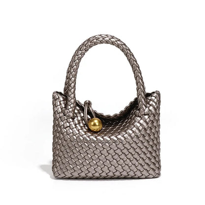 ASTRID™ | Elegancka Torba Skórzana z Złotymi Akcentami