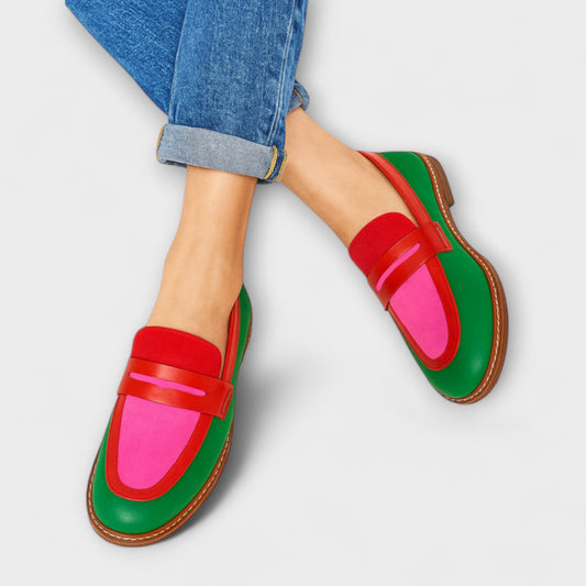 Nyla – Mokasyny Kleurblok w Stylu Casual