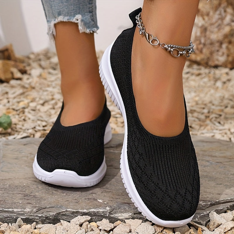 Damari | Sneakersy wsuwane z teksturowanej dzianiny