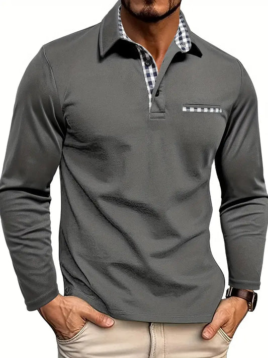 Van Laar – Poloshirt z długimi rękawami