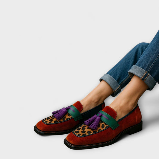 Ione – Wielokolorowe loafersy