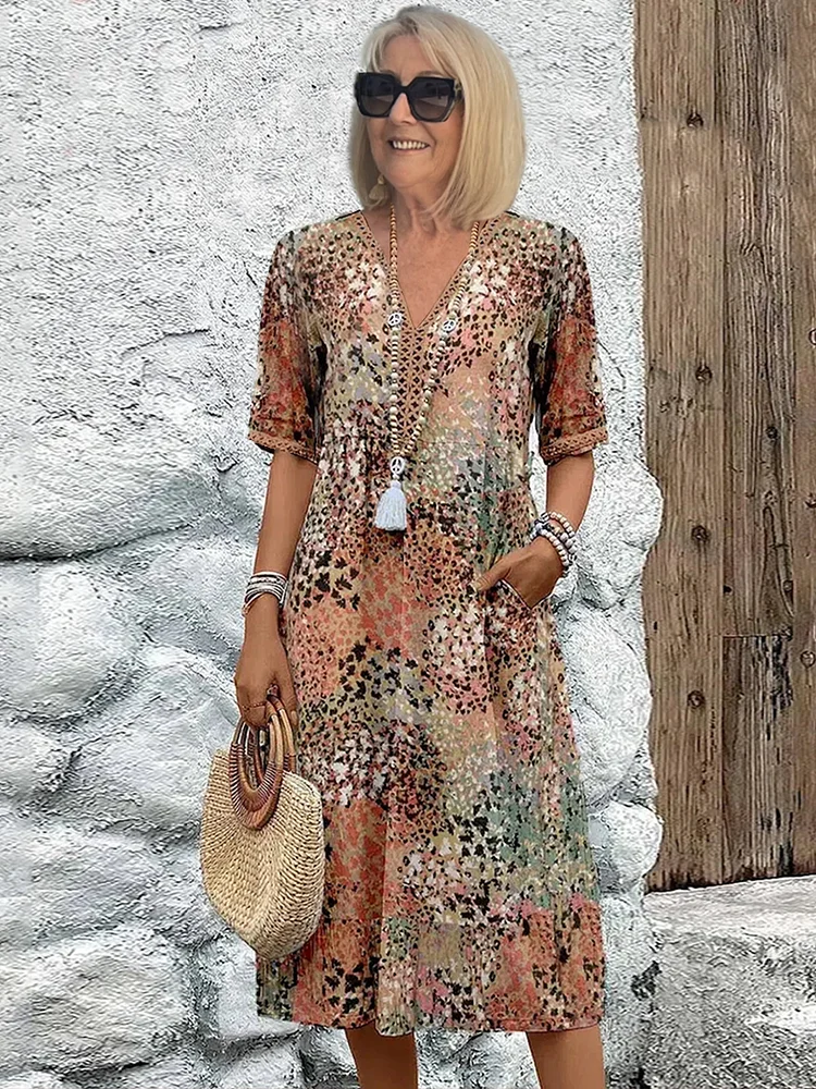 Elegancka Midi Sukienka