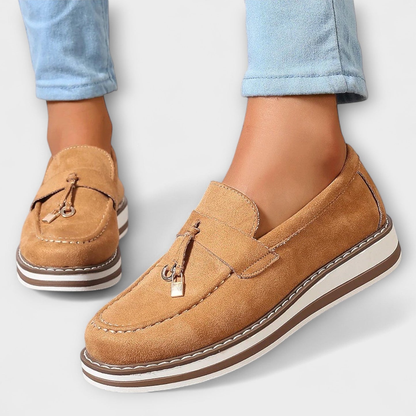 Halo – Casual Loafers z Okrągłym Nosem
