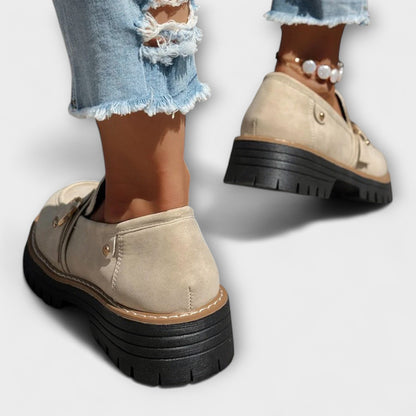Lora – Casual Loafers z Okrągłym Noskiem