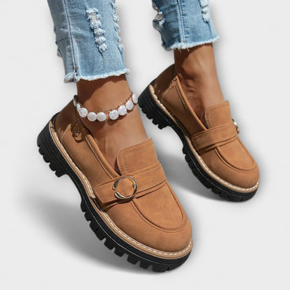 Lora – Casual Loafers z Okrągłym Noskiem