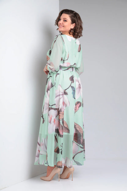 Marlena | Elegancka sukienka maxi w kwiaty