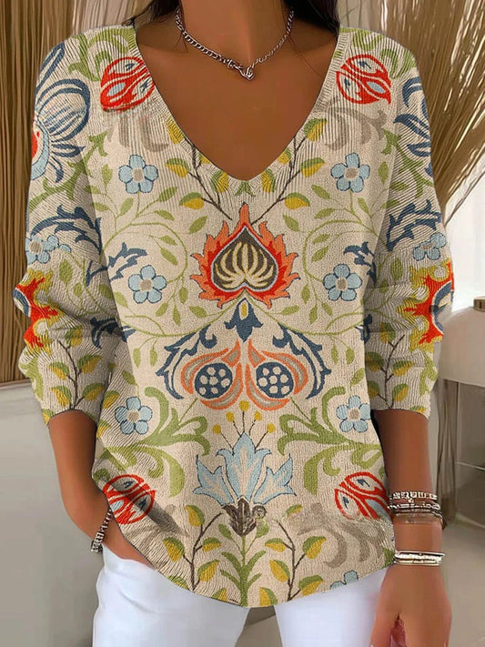 MARGAUX | Sweter z dekoltem w serek