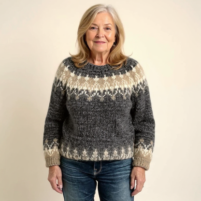 Samantha™ | Ponadczasowy sweter islandzki